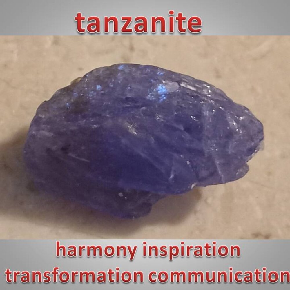 #2 tanzanite raw chunk harmony CHAKRA communication